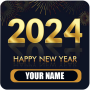 icon Happy New Year Name Dp Maker(Feliz Ano Novo Nome DP 2024)