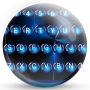 icon Keyboard Theme Spheres Blue(Tema de Teclado Esferas Azul)