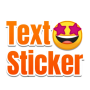 icon Text Sticker Maker(TextSticker para WAStickerApps)