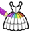 icon Dresses coloring book glitter(Vestidos Coloring Book Glitter) 11