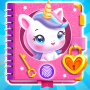 icon DIY Unicorn Girls Secret Diary(Diário secreto faça você mesmo Diário do unicórnio)