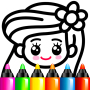 icon Kids Drawing Games: Color Book(Jogos de Desenho para Crianças: Coloring)