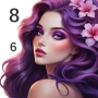icon Beauty Color by number game (Beauty Cor por número jogo)