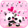 icon Pink Panda Couple(Pink Panda Couple Background
)