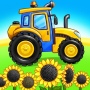 icon Tractor, car: kids farm games (Tractor, carro: jogos de fazenda para crianças)
