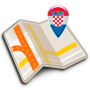 icon Map of Croatia offline(Mapa da Croácia offline)