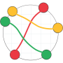 icon Same Color: Connect the Dots (Mesma Cor: Conecte os Pontos)