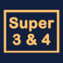 icon Super 3 & 4(Super pick 3 e 4 loteria)