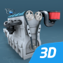 icon Four-stroke Otto engine educational VR 3D(Quatro- Stroke Otto engine 3D)