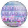 icon Keyboard Theme Glass Flower2(Teclado Tema G Primavera Flor)