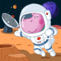 icon Space Station(Espaço para crianças. Jogo de aventura
)