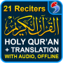 icon Holy Quran English(Alcorão com tradução de áudio offline, 21 Reciters
)