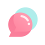 icon bubble with STARS (bolha com STARS
)