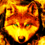 icon Fire Wallpaper and KeyboardLone Wolf(Fire Wallpaper e teclado - Lone Wolf
)
