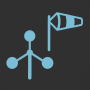 icon Wind speed and direction (Velocidade e direção do vento)