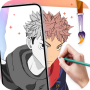 icon Paint Color Anime: Color Photo (Cor da Tinta Anime: Foto Colorida)