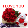 icon i love you(I love you images Whit Flowers)
