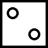 icon zwei.Wuerfel(dois dados simples) 11