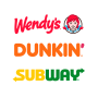 icon Wendy’s, DUNKIN’ & SUBWAY GEO (Wendy's, DUNKIN' e SUBWAY GEO)