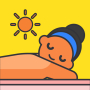 icon Sun Rayz Tanning Planner App (Aplicativo planejador de bronzeamento Sun Rayz)