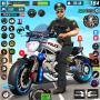 icon Police Moto Bike Chase Crime