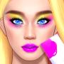icon Coloring Makeup(Colorir Maquiagem: Jogo de moda
)