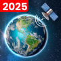icon Gps Map(Live Earth Map - GPS Satélite)