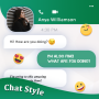 icon Chat Style(Estilo de bate-papo: Fonte e teclado
)