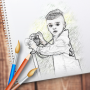 icon Photo Sketch (Esboço De Foto)