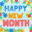 icon Happy new month(Citações mês feliz
) 2