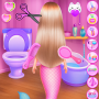 icon Princess Mermaid At Hair Salon(Princesa Sereia No Salão de Cabeleireiro Tiro na
)