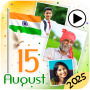 icon 15 August Video Maker 2025 (4K 15 de agosto Video Maker 2025)